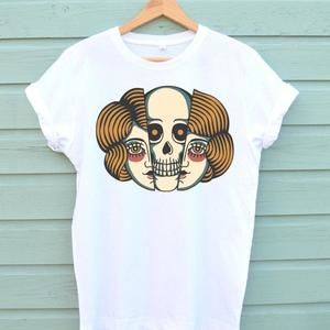 Lady And Skull Shirt, Tattoo Shirt, Skull Tshirt